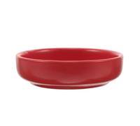 Gatuida Platos para salsa de soja para sushi, cuenco pequeño de cerámica | Plato redondo rojo para condimentos, ideal para vinagre, aperitivos, barbacoa y kétchup. Apto para lavavajillas.