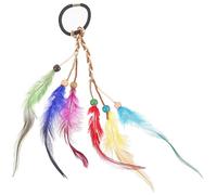 Gatuida Pluma Adorno Elástico con Cuentas y para Novias y Fiesta Accesorio Tribal Chic para Mujeres