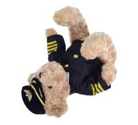 Gatuida Plush Bear Soft Toy with Airline Captain Uniform Birthday Wedding and Party Celebrations Cuddly Companion