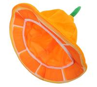 Gatuida Plush Fruit Hat Cómodo y Creativo Sombrero de Naranja de Peluche para Disfraces de Halloween y Fiestas Unisex Talla