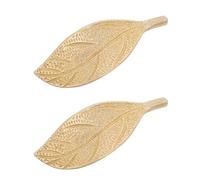 Gatuida Pomos de Muebles de Latón en Forma de Hoja 2 Piezas, Tiradores de Cajón para Armarios, Herrajes para Cocina, Estilo Vintage, Perillas Decorativas para Puertas y Cajones, Color