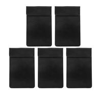 Gatuida Portapapeles para Recibos de Restaurante Negro Pequeño 10X16 CM Set de 5 Unidades sin Portabolígrafos Porta Talonarios para Camareras y Gestión de Pedidos Cocina Accesorio