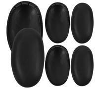 Gatuida Protectores Auditivos para Peluquería 3 Pares Silicona Negra Cubre Orejas para Teñir Cabello Cuidado Personal Baño y Viaje