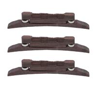 Gatuida Puente de madera para mandolina de 3 piezas: Repuesto de puente de mandolina ajustable para guitarra acústica - Repuestos para instrumentos musicales