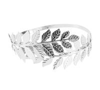 Gatuida Pulsera de Brazo Forma de Hoja Abierta para Mujer Brazalete Plateado Delicado y Creativo Accesorio de Moda Adecuado para Fiestas Compras y Uso Diario