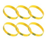 Gatuida Pulseras Deportivas en Partidos Internacionales Cómodas para Usar de Silicona Bandera del País, 6 Piezas y Deportivos