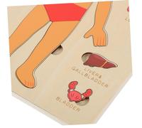 Gatuida Puzzle de Madera Cuerpo Educativo para Juguete Cognitivo de Órganos Anatómicos Didáctico Montessori para Desarrollo de Coordinación y Memoria Infantil