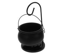 Gatuida Quemador Colgante de Caldero para Aceites Esenciales y Cera Hierro y Cerámica Resistente Portátil y Decorativo para Bares Fiestas y Aromaterapia