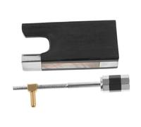 Gatuida Raíz Para Arco De Violín Práctica De Ébano y Cobre Blanco, Accesorio Profesional Duradero Resistente Al Desgaste Con Tornillo, Adecuado Para Aprendizaje y Reemplazo Aulas y Uso Doméstico