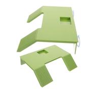 Gatuida Rampa De Tortuga De Plástico con Ventosas, Plataforma para Tomar Sol para Acuarios, Isla Flotante Verde, Tamaño Grande y Pequeño, Accesorios para Terrarios, Hábitat para Tortugas Domésticas