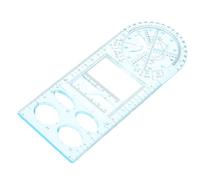 Gatuida Regla Geométrica Multifuncional de Plástico Azul para Dibujo y Medición Ligera Diseño Profesional Adecuado para Aprendizaje Escolar y Manualidades