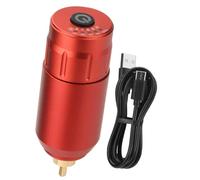 Gatuida Regulador de Voltaje para Tatuajes Adaptador de Potencia Digital 1 Unidad Carcasa de Aluminio Rojo Pantalla Digital Clara Herramienta para Artistas del Tatuaje Uso Profesional