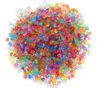 Gatuida Relleno para Jarrones en Forma de Corazón Acrílico 10 MM Mezcla Translúcida 500 G para Decoración de Mesas Bodas San Valentín Fiestas Cumpleaños