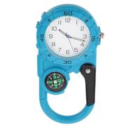 Gatuida Reloj de Bolsillo Deportivo: brújula con Clip - Reloj de Bolsillo de Cuarzo con Clip, Ideal para Senderismo, mochilerismo y Actividades al Aire Libre. Azul