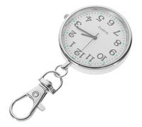 Gatuida Reloj De Bolsillo Llavero para Enfermera Acero Inoxidable Funcional Portátil Práctica Vigilancia Sanitaria Pequeña para Uso Profesional