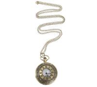Gatuida Reloj de Bolsillo Vintage de Resistente Diseño Retro Decorativo Unisex Compacto y con Tapa Protectora para Diario y Colección