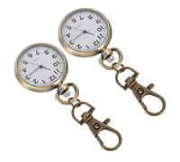 Gatuida Reloj de Enfermera Colgante Reloj de Bolsillo Mujer Diseño Vintage Esfera Grande Color Verde Azulado Conjunto de 2 Piezas para Uso Médico y Exámenes