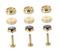Gatuida Repuesto Para Trompeta Hebilla De Botón De Pistón De Cobre Dorado Accesorio Duradero y Práctico Para Instrumentos Musicales Complemento Simple Para Válvulas