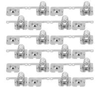 Gatuida Resorte de Contacto para Batería Aa, Resorte de Conversión Positivo y Negativo, Muelle Metálico Galvanizado, Paquete de 10 Piezas para Conexión Eléctrica Industrial