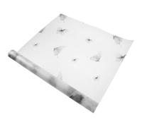 Gatuida Revestimiento Autoadhesivo para Estantes y Cajones de Cocina Protector Antideslizante y Resistente al Polvo Papel para Forrar Gabinetes 45X200 CM Negro Diseño de Mariposas