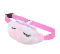 Gatuida Riñonera Infantil de Peluche Unicornio para Bolsa de Pecho Color Violeta Diseño Divertido y Snacks y Accesorios