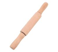 Gatuida Rodillo de Amasar de Madera Natural 23 Cm, Mini Rodillo Ligero para Hornear y Manualidades, Utensilio de Cocina Infantil para Repostería y Juego Creativo