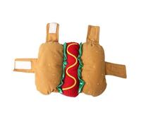 Gatuida Ropa Única para Mascotas Plegable Talla L para Perros y Gatos Disfraz de Navidad y Halloween Forma de Hot Dog y Hamburguesa Accesorio para Fotografía y Fiestas Temáticas