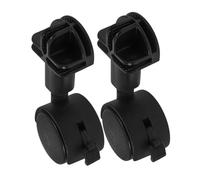 Gatuida Ruedas Giratorias para Jaulas De Mascotas De Hierro y Plástico, Repuesto 2 Piezas, Fáciles De Instalar, Silenciosas y Resistentes para Jaulas y Muebles Hogar