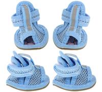 Gatuida Sandalias para Perros de Malla Transpirable Azul Suela de Tendón y Diseño Antideslizante para Celebracion Verano y Protección en Verano