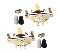 Gatuida Selector de Pastillas para Guitarra Eléctrica de Metal Posiciones con Tapas Accesorio Ligero y Portátil para de Sonido