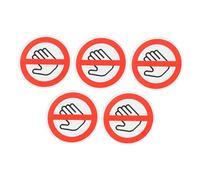 Gatuida Señal De No Tocar Adhesiva 40 Mm Pegatina De Precaución Autoadhesiva Etiqueta De Advertencia Para Seguridad Industrial Señal Adhesiva Para Maquinaria y Fábricas