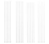 Gatuida Set de 20 Agujas Curvas para Hacer Cuentas de Joyería, Acero Resistente, Tamaños 0.4mm-0.7mm, Herramientas para Bordado y Enhebrado de Pulseras y Collares, Adecuado