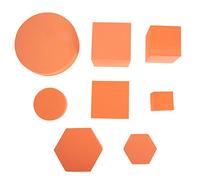 Gatuida Set de 8 Cubos Geométricos de Espuma Dura Naranja, Accesorios para Fotos y Decoración Fotográfica, Modelo Liviano y Fácil de Limpiar para Joyería y Alimentos, Herramientas