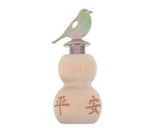 Gatuida Silbato de madera para pájaros, divertido dispositivo educativo con sonido giratorio, con forma de calabaza, ideal para fiestas de adiestramiento de aves | Amuleto para hacer llaveros