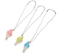 Gatuida Silbatos de Cerámica Divertidos para Fiestas 3 Piezas Diseño Concha Marina en Rosa Azul Verde 75 X 37 X 25 CM Juguete Musical para Cumpleaños y Eventos