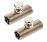 Gatuida Silenciador De Notas Para Violonchelo 2 Piezas, Accesorio Ajustable De Cobre Plateado, Accesorio Compacto Para Eliminar Sonido Indeseado En Interpretación Orchestral