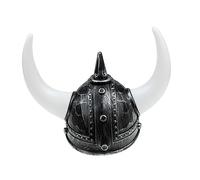 Gatuida sombrero de cuerno de vikingo traje vikingo sombreros mascarada buey sombrero vikingo con cuernos cascos vikingos casco vikingo adulto disfraz vikingo adulto hombre el plastico