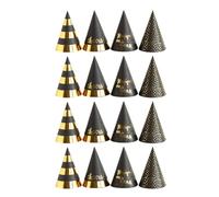 Gatuida Sombreros Decorativos de Papel para Fiesta de Año, 16 Piezas Correa Elástica, Diseño Creativo y Elegante para Festival y Accesorios Fotográficos Varios estilos