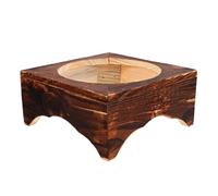 Gatuida Soporte de Madera Maciza para Ollas de Piedra, Antideslizante, Diámetro Interior 14,8 Cm, Rejilla para Cazuelas y Cuencos de Barro, Accesorio para Cocina y Mesa