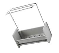 Gatuida Soporte para Esponjas y Paños de Cocina Gris, Rejilla de Drenaje sin Taladro, Perchero Compacto Multifuncional para Fregadero, Accesorio Práctico para Almacenamiento y