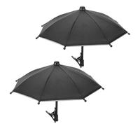 Gatuida Soporte para Teléfono Móvil con Parasol Ajustable y Flexible, Paraguas Protector Solar de Tela, Clip Metálico Resistente, Compatible con Coches, Adecuado para Conducción y Viajes,