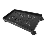 Gatuida Soporte Torre PC Móvil con Ruedas Giratorias y Freno Base Estable para Ordenador de Sobremesa Diseño Moderno Negro Adecuado para Uso bajo Escritorio y Suelos Alfombrados