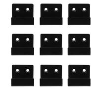 Gatuida Soportes para Colgar Azulejos de Acero Inoxidable 10 Pcs, Ganchos Gruesos para Azulejos Cerámicos Diámetro Interior 25 Mm, Negro, Soporte de Pared Resistente para Baño y