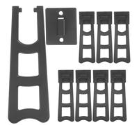 Gatuida Soportes para Marcos de Fotos de Sobremesa de Plástico Negro 10 Piezas Respaldo Estable Tipo Caballete Compatible Pantallas de Escritorio Expositor Práctico para Cuadros y