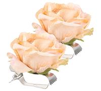 Gatuida Sujetacortinas Pinzas para Cortinas Diseño Floral Abrazaderas Decorativas 2 Pcs