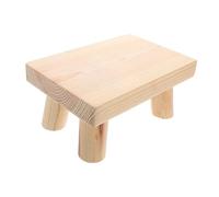 Gatuida Taburete Infantil De Madera Compacto y Ligero (22x15x10 Cm) para Cambiar Zapatos Robusto y Estable Reposapiés Portátil para Hogar y Viajes Taburete De Exterior