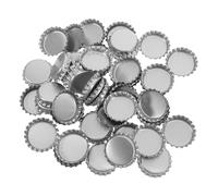 Gatuida Tapas De Botellas Planas De Acero Plateado 1 Pulgada Sin Revestimiento Para Manualidades Diy Proyecto Artístico Para Fiestas Pack De 100 Unidades