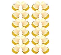 Gatuida Tapones de Corcho para Botellas de Vino 24 Unidades Sellador Cónico de Polímero Flexible Aluminio Dorado Reutilizables y Antifuertes para Conservación y Manualidades