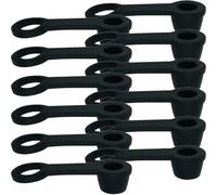 Gatuida Tapones de Purga de Frenos de Goma Negros 30 Piezas, Tapas de Tornillos Reemplazables para Motocicleta, Accesorios Antidespolvoreo Resistentes y Duraderos para Motoristas