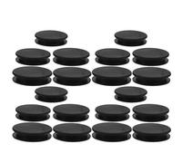 Gatuida Tapones de Silicona para Alcancía 20 Piezas Surtidas 28-36 MM Tapón Redondo Negro Sellado Seguro para Tarro de Ahorro Reemplazo para Hucha y Contenedor de Monedas